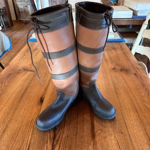 Middleburg Ladies H2O Country Boots Brown Waterproof Tall 82116-R SIZE 10 RAND